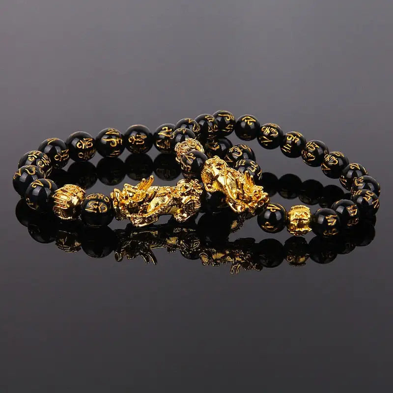 Feng Shui Wealth Bracelet: Black Beads