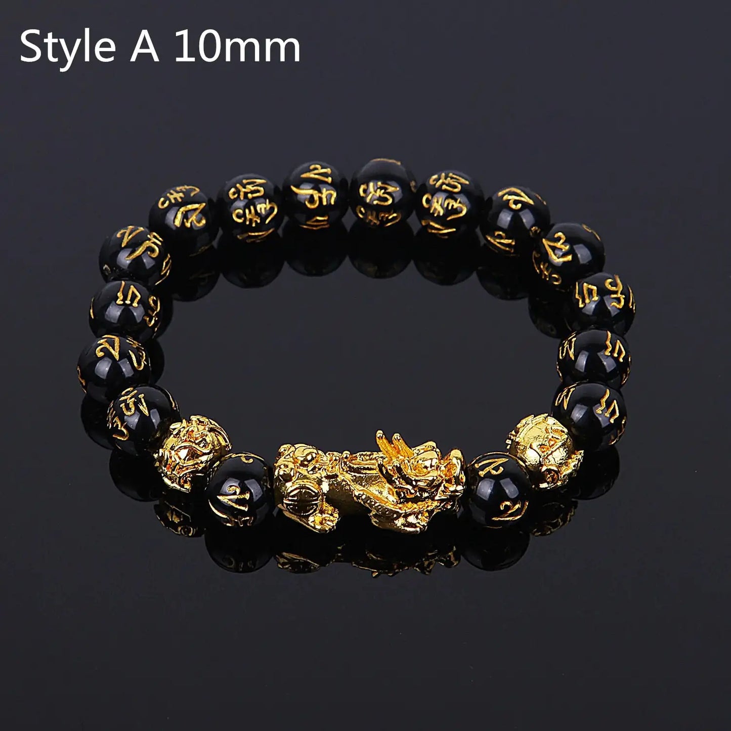 Feng Shui Wealth Bracelet: Black Beads